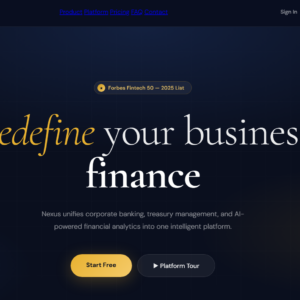 fintech landing page template (ready to use)