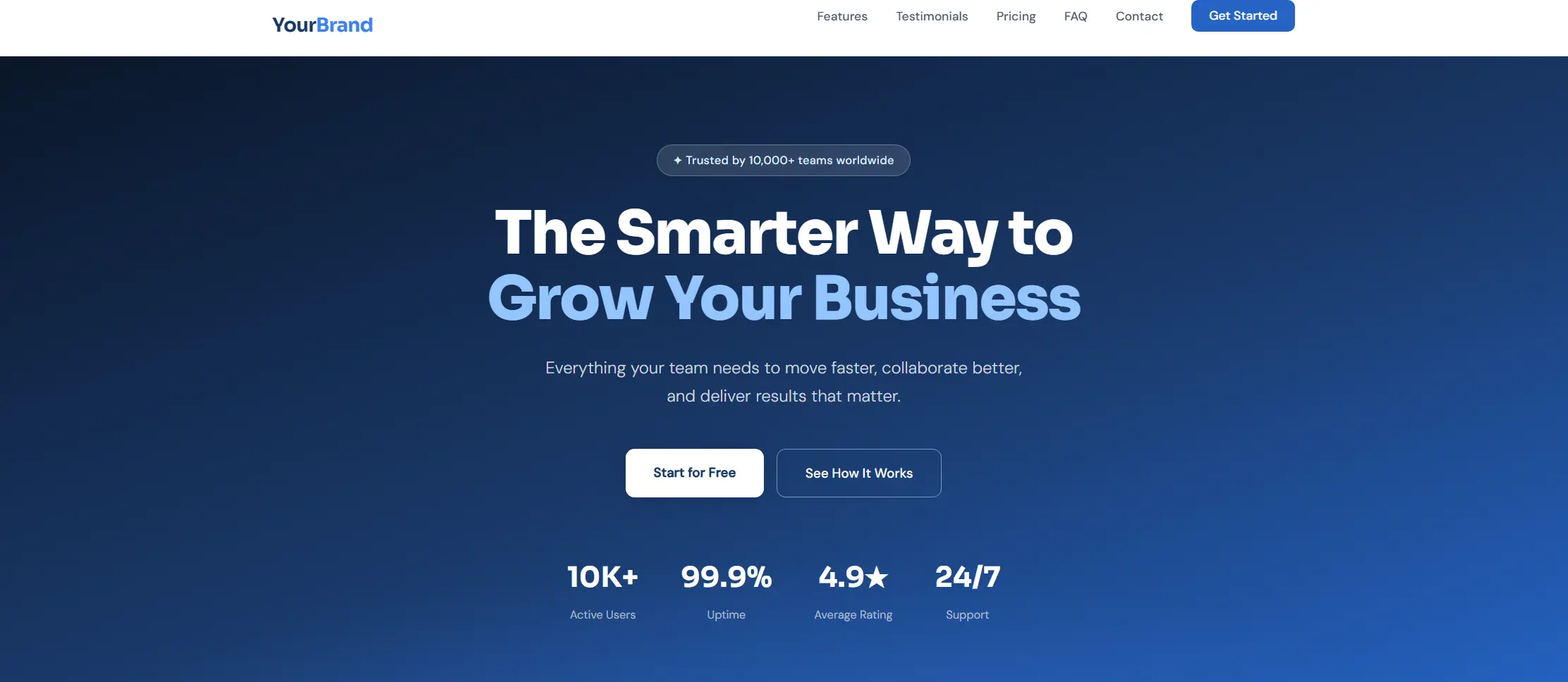 business landing page template (ready to use)